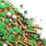 Streusel Santa Claus rot grün gold 90g | bunte Zuckerstreusel Sprinkles Weihnachten | Tortendeko Christmas
