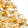 Streusel Sternschnuppe weiss gold 90g | Zuckerstreusel Sterne Geburtstag |  Sprinkles Weihnachten