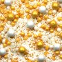 Streusel Sternschnuppe weiss gold 180g | Zuckerstreusel Sterne Geburtstag | Sprinkles Weihnachten
