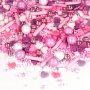 Streusel Dornröschen rosa 90g | Zuckerstreusel Herzen Valentinstag Geburtstag | Tortendeko