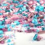 Streusel Einhorn bunt rosa hellblau 180g | Zuckerstreusel Kindergeburtstag Mädchen | Tortendeko Einhorn