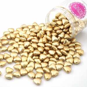 STREUSEL GLÜCK Streusel Schokoherzen gold 90g | ca....