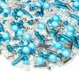 Streusel Eiszauber blau weiss 90g | Zuckerstreusel Winter Schneeflocken | bunte Sprinkles