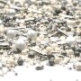 Streusel New York weiss silber 90g | Zuckerstreusel Geburtstag Hochzeit | Tortendeko weiss silber