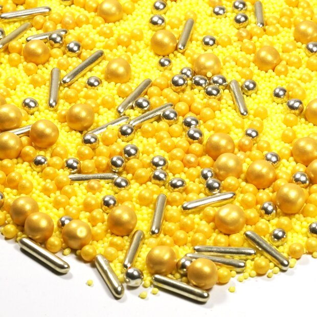 Streusel Goldschatz gold 90g | Zuckerstreusel goldene Hochzeit | Tortendeko