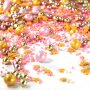 Streusel Rapunzel rosa gold 90g | Zuckerstreusel Sprinkles Sterne Mädchen Geburtstag | Tortendeko