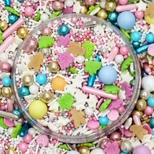 Streusel Christmas Party grün bunt 90g |...