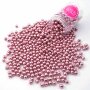 Schokokugeln Crispy mini rosa metallic 75g | Schokostreusel für Weihnachten Geburtstag | Cupcakes Cake Pops Muffins Tortendeko