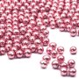 Schokokugeln Crispy mini rosa metallic 75g | Schokostreusel für Weihnachten Geburtstag | Cupcakes Cake Pops Muffins Tortendeko