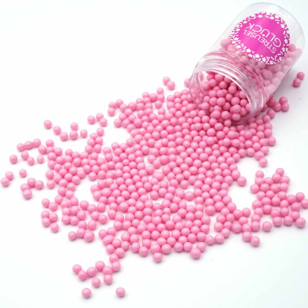 Zuckerperlen Pure Love rosa pearl 90g | Streusel Perlen aus Zucker für Deine Tortendeko | Weihnachten Geburtstag