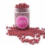 Zuckerperlen Pure Love bordeaux dunkelrot pearl 90g | Streusel Perlen aus Zucker für Deine Tortendeko | Weihnachten Geburtstag