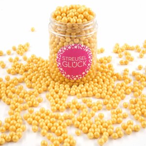 Zuckerperlen Pure Love gold 90g | Streusel Perlen aus...