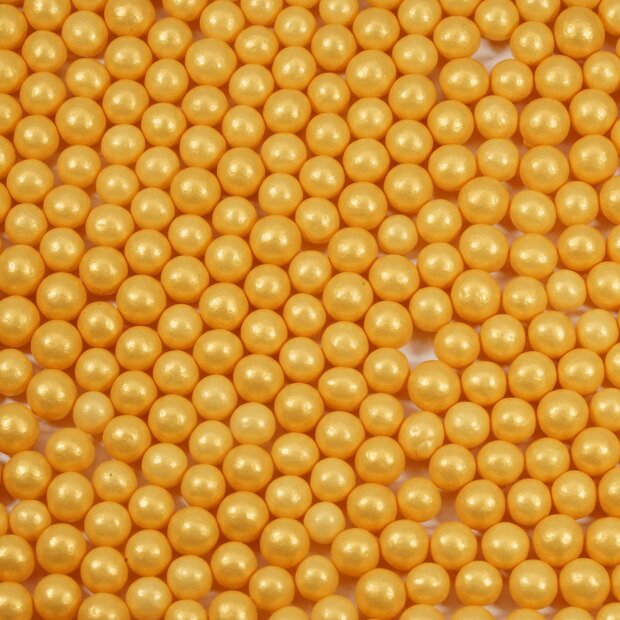 Zuckerperlen Pure Love gold pearl 180g | Streusel Perlen aus Zucker für Deine Tortendeko | Weihnachten Geburtstag