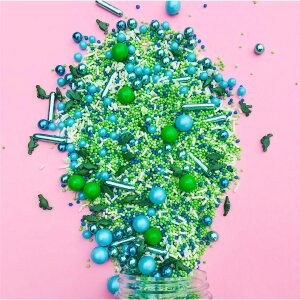 Streusel Dino Park weiss grün blau 180g |...