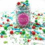 Streusel Christmas Time grün blau bunt 90g | Zuckerstreusel Sprinkles Weihnachten | Tortendeko Geburtstag