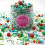 Streusel Christmas Time grün blau bunt 180g | Zuckerstreusel Sprinkles Weihnachten | Tortendeko Geburtstag