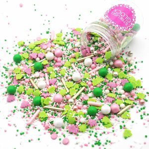 Streusel Christmas Tree weiss rosa grün 90g |...