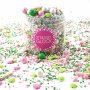 Streusel Christmas Tree weiss rosa grün 180g | Zuckerstreusel Sprinkles Weihnachten | Tortendeko Geburtstag