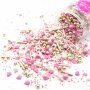 Streusel Engelchen weiss rosa gold 180g | Zuckerstreusel Sprinkles Weihnachten | Tortendeko Geburtstag