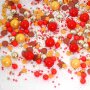 Streusel Goldlöckchen rot gold bunt 180g | Zuckerstreusel Sprinkles Weihnachten | Tortendeko Geburtstag