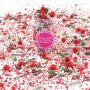 Streusel Rentierglitter rot grün silber bunt 90g | Zuckerstreusel Sprinkles Weihnachten | Tortendeko Geburtstag