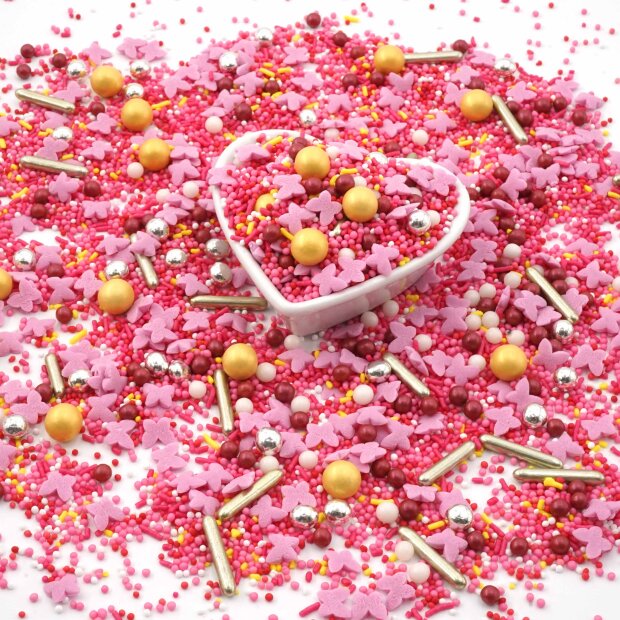 Streusel Butterfly Heaven 40g Zuckerstreusel Sprinkles Ostern Tortendeko Frühling Geburtstag Party Kuchen Torte Cupcackes