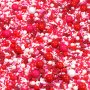 Streusel KISS ME weiss pink rot 90g | Zuckerstreusel Sprinkles Geburstag Hochzeit | Tortendeko Kindergeburtstag