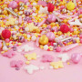 Streusel Butterfly Dream rosa gelb pink 90g | Bunte Zuckerstreusel Sprinkles Ostern Frühling | Tortendeko Taufe