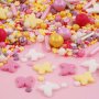 Streusel Butterfly Dream gelb rosa pink 180g | Bunte Zuckerstreusel Sprinkles Ostern Frühling | Tortendeko Taufe