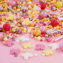 Streusel Butterfly Dream gelb rosa pink 180g | Bunte Zuckerstreusel Sprinkles Ostern Frühling | Tortendeko Taufe