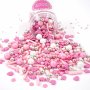 Streusel Pinke Weihnachten pink, rosa 90g | Zuckerstreusel Sprinkles Weihnachten | Tortendeko Plätzchendeko Christmas