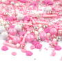 Streusel Pinke Weihnachten pink, rosa 180g | Zuckerstreusel Sprinkles Weihnachten | Tortendeko Plätzchendeko Christmas
