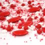 Streusel Le Rouge weiss rot 90g | Zuckerstreusel Geburtstag Hochzeit | Tortendeko Sprinkles