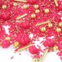Streusel Marakesch pink gold 90g | Zuckerstreusel Geburtstag Hochzeit | Tortendeko Sprinkles