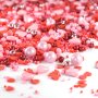 Streusel lamour rot rosa 160g | Zuckerstreusel Herzen Geschenk Muttertag Geburtstag | Tortendeko Hochzeit