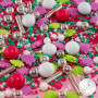 Streusel Crazy Christmas pink grün silber 90g | Zuckerstreusel Sprinkles Weihnachten | Tortendeko Christmas