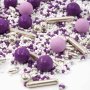 Streusel Provence flieder lila 180g | Zuckerstreusel Sprinkles Weihnachten | Tortendeko Geburtstag Sommer
