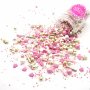 Streusel Engelchen weiss rosa gold 90g | Zuckerstreusel Sprinkles Weihnachten | Tortendeko Geburtstag