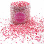 Streusel Just Pure weiss-rosa-rot 180g | Zuckerstreusel Nonpareilles | Kindergeburtstag Valentinstag Muttertag | Tortendeko Cupcakes Muffins