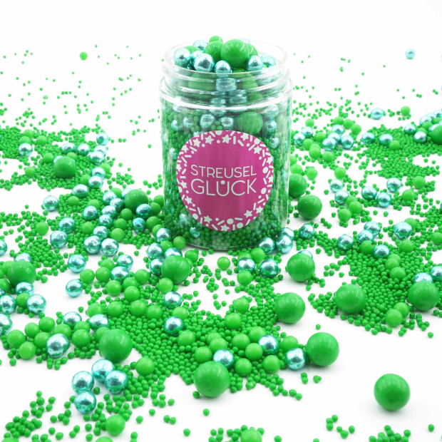 Streusel Grüne Wiese grün 90g | bunte Zuckerstreusel Sprinkles Frühling Geburtstag | Tortendeko Ostern