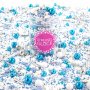 Streusel Schneezauber weiss blau 90g | Zuckerstreusel Sprinkles Weihnachten | Tortendeko