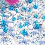 Streusel Schneezauber weiss blau 90g | Zuckerstreusel Sprinkles Weihnachten | Tortendeko