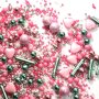 Streusel Julia in Love rosa grün 180g | Zuckerstreusel Herzen Valentinstag | Tortendeko Geburtstag